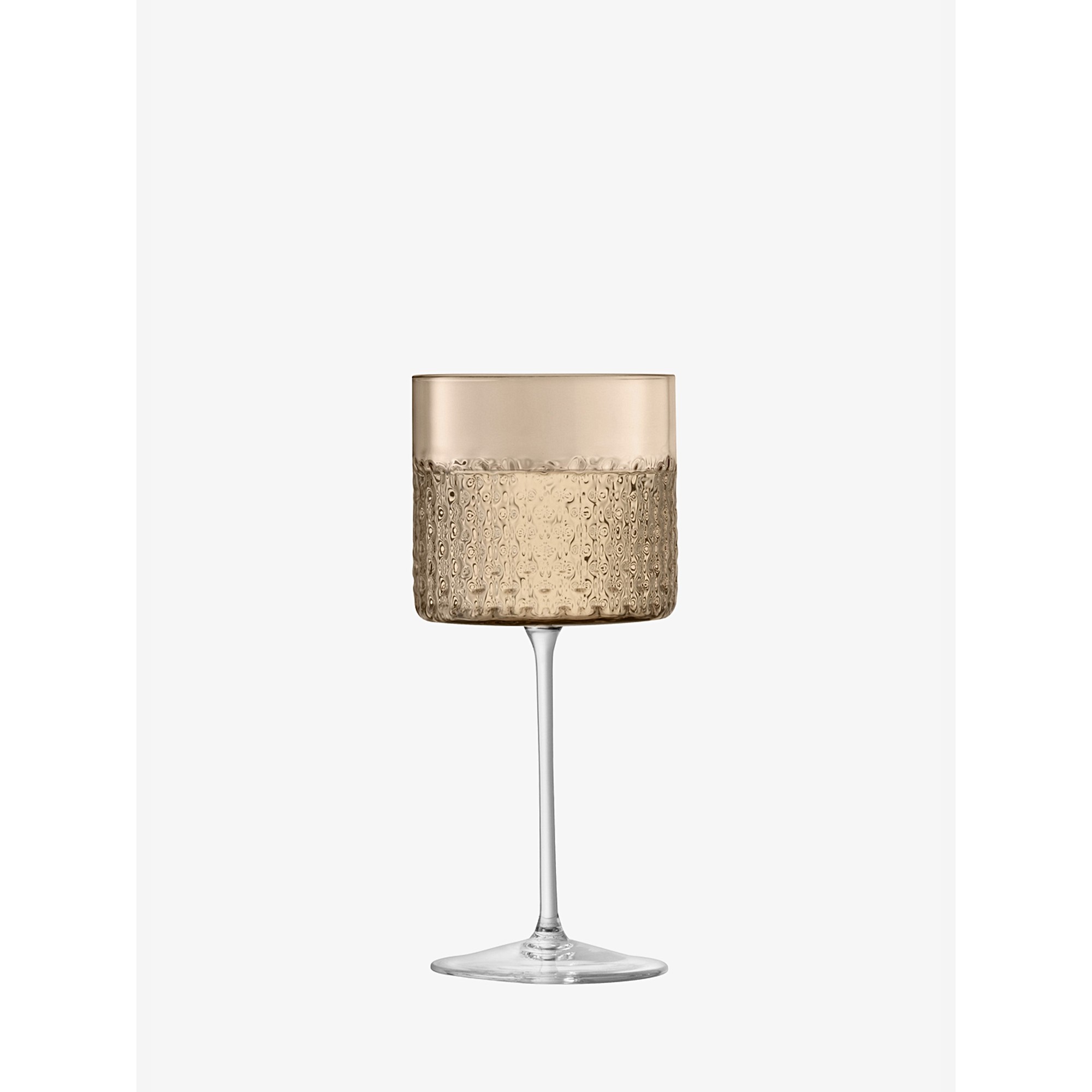 LSA Wicker Wine Glass Taupe Image
