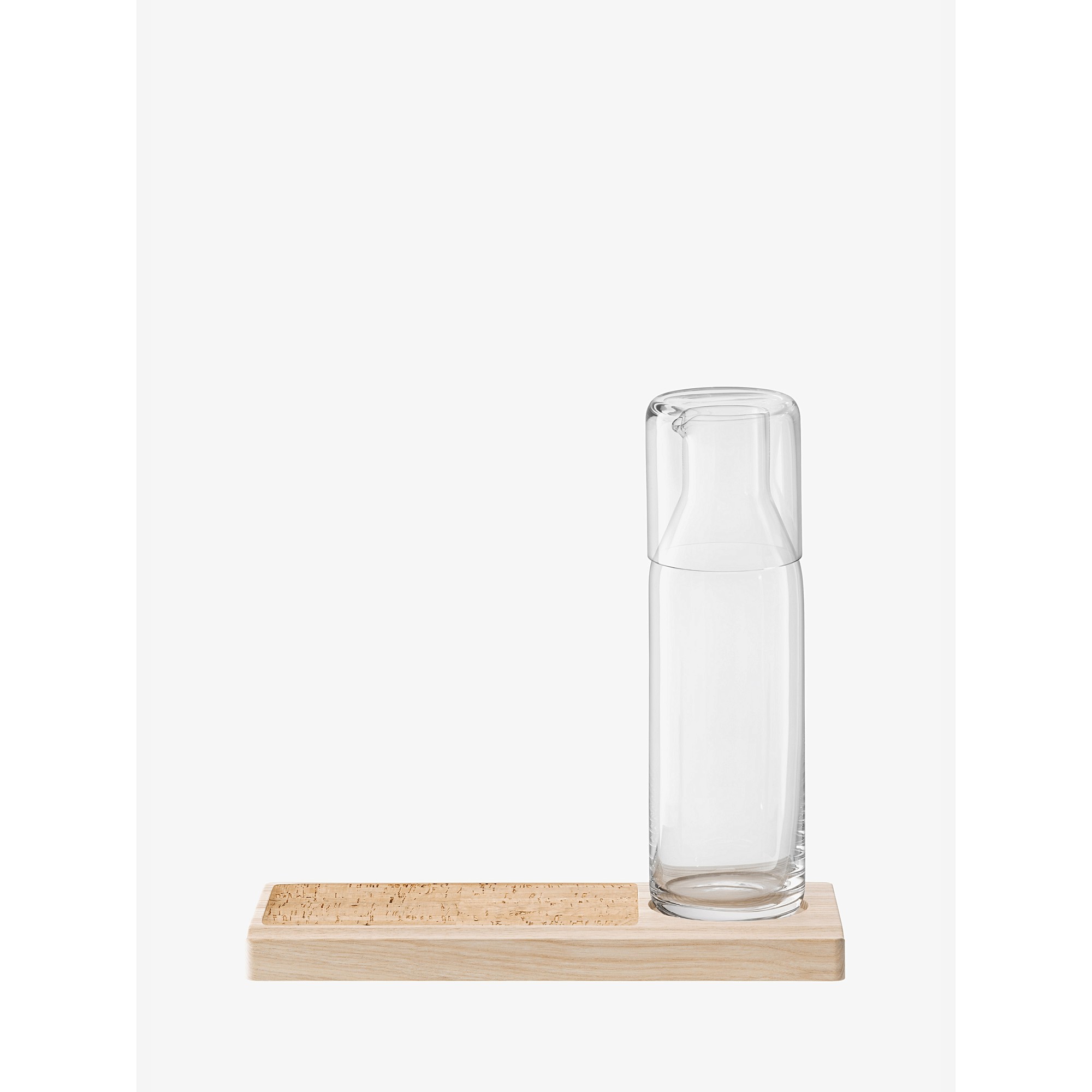 LSA Plateau Carafe Set|glass, wood|clear|L28cm