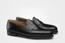 John Lobb - Haldon Dark Brown Suede Dress Shoe | Mitchell Stores