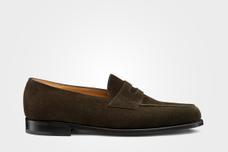 学*格様 ジョンロブ　ロペス　レザーソウル　別注品 lopez_dark_brown_suede_side.jpg