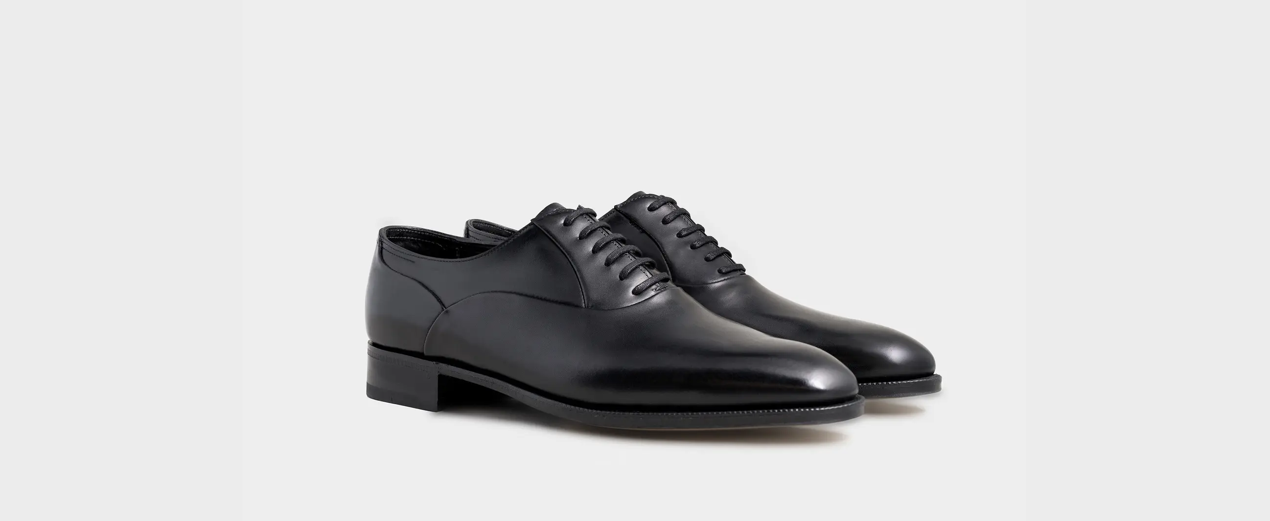 John Lobb Black Oxford Calf