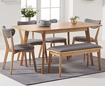 Sasha Cushion Seat Chairs And Sacha Benches, Bench Chairs For Dining Tables