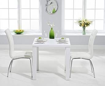 Atlanta 80cm White High Gloss Dining, Dining Room Chairs Atlanta