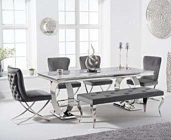 white table bench seat
