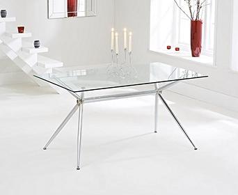 Last One Remaining Savelli 150cm Glass Dining Table