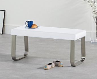 Atlanta Small White Bench