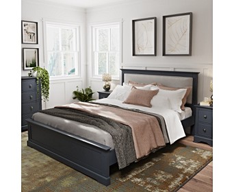 Aubrey King Size Bed Frame, Aubrey King Upholstered Bed