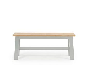Chiltern Large Grey And Oak Bench Chiltern