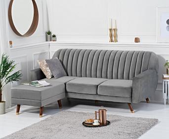 Lucia sofa bed in grey velvet clearance