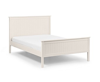 Maine 150cm White Bed