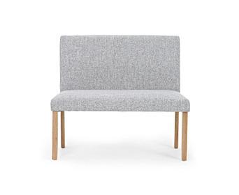 Mia Small Grey Bench With Back