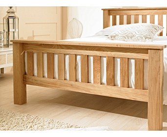 Dulwich Solid Oak King Size Bed, Oak Bed Frame King