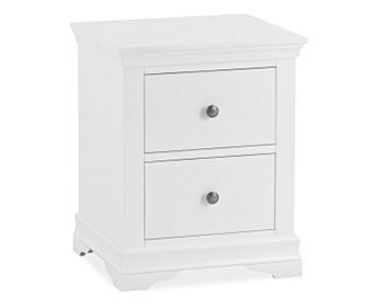 Brooklyn White Large Bedside Table