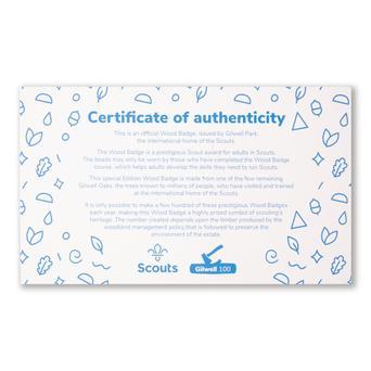 Gilwell Park Scouting Oak Wood Badge 2 Beads In Box Insignia