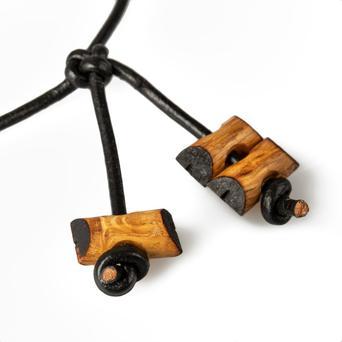 Gilwell Park Scouting Oak Wood Badge 3 Beads In Box Insignia