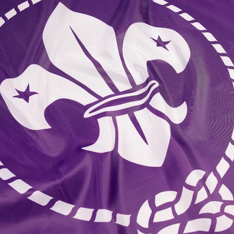 Scouts Purple 3' X 2' 3ft x 2ft Flag With Eyelets Premium Quality Symbol Sign 