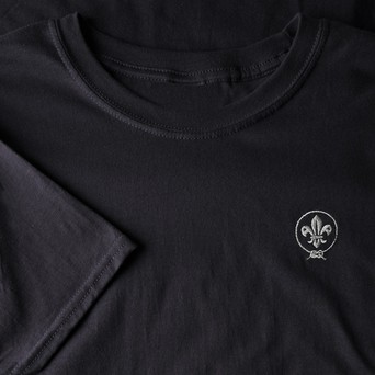 Scout Jungen Shirt T-Shirt langarm Logo grau Baumwolle 
