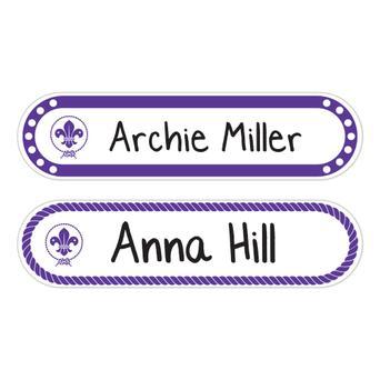World Scout Stuck on You Write and Iron On Labels