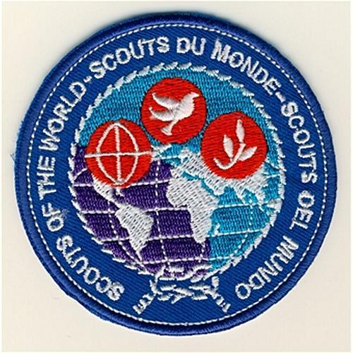 Scouts of the World Award Badge in french and spanish