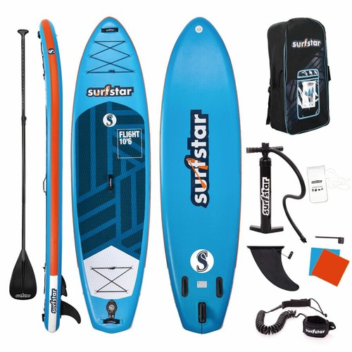 Dual Action Pump Stand Up Paddle Boards for Adults surfstar Inflatable Paddle Board 10’6’’x33’’x6” Paddleboard Lightweight SUP with Premium Ankle Leash Floating Paddle Waterproof Bag Backpack 