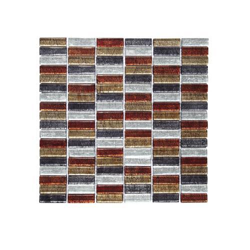 Green Blue & White Hammered Swirl Glass Mosaic Tiles Sheet (MT0052) (1 - View #7