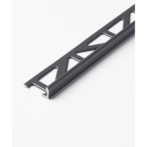 Matrix® Deep Pewter Straight Edge 10mm Trim | Topps Tiles