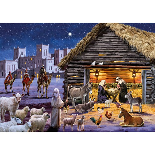 One Night in Bethlehem Animals & Nature Jigsaw Puzzles