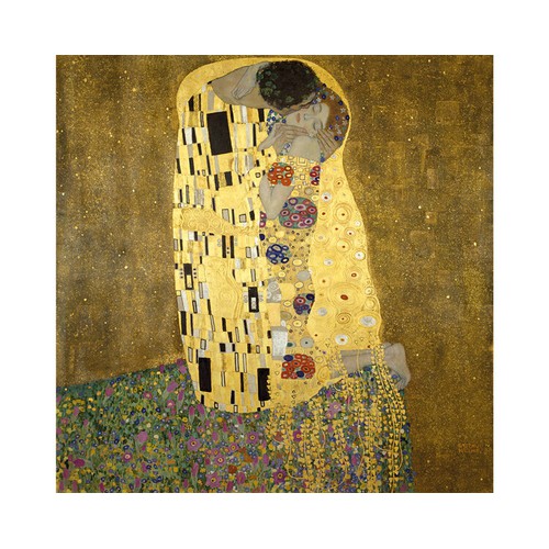 Wooden Jigsaw Puzzle "The Kiss" by Gustav Klimt NEW! Whimsy details 