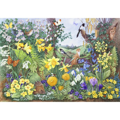 Spring Hedgerow Animals & Nature Jigsaw Puzzles
