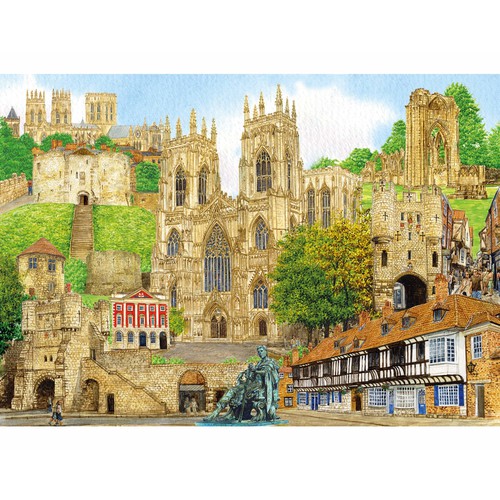 YORK MONTAGE  250 Pieces Details about   WENTWORTH WOODEN JIGSAW PUZZLE 