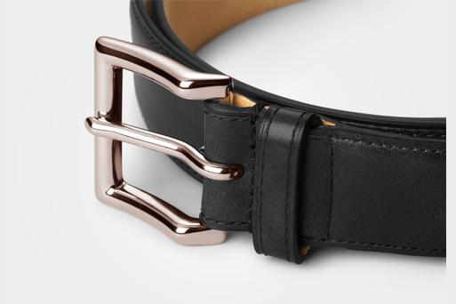 John lobb ブラックカーフベルト John Lobb | Square 022 Belt | アクセサリー