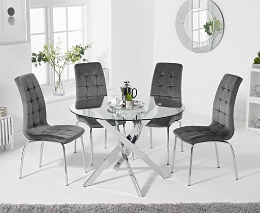 Glass dining room store table for sale