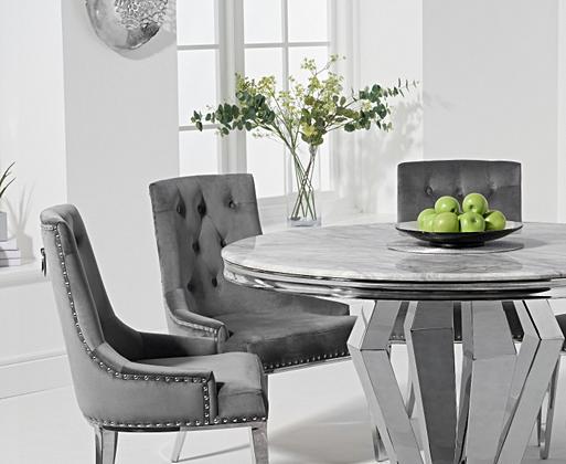 Sienna marble effect dining sale table