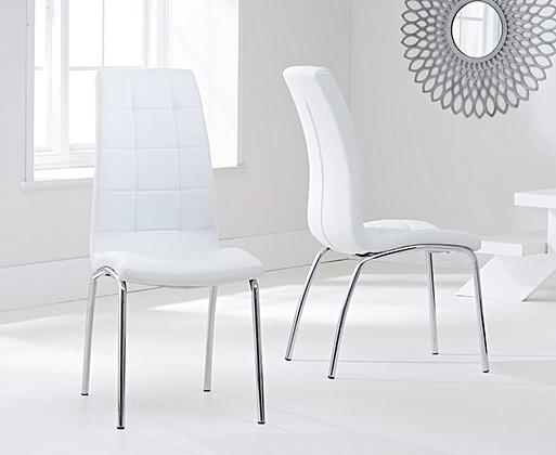 White faux leather dining bench deals