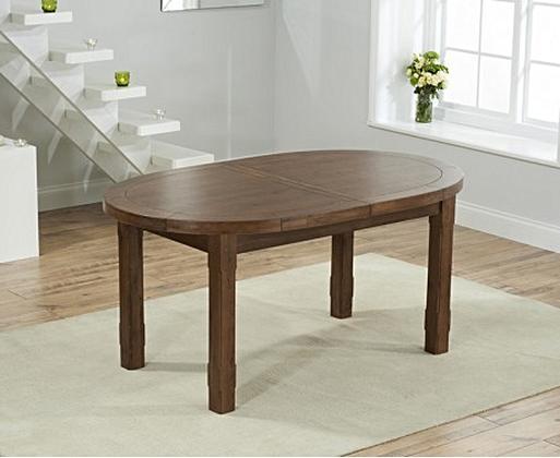 Dark oak online extending dining table