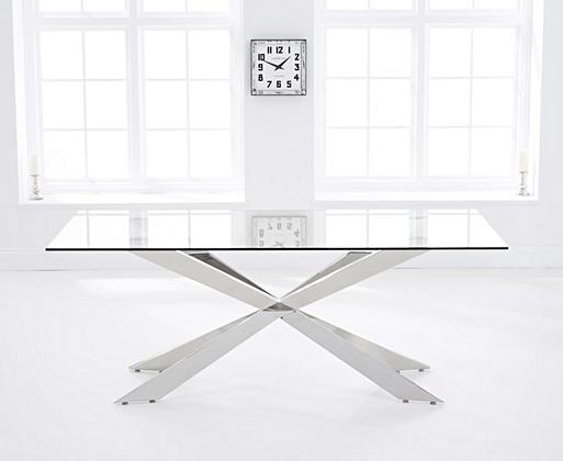 Glass dining table 200cm shop