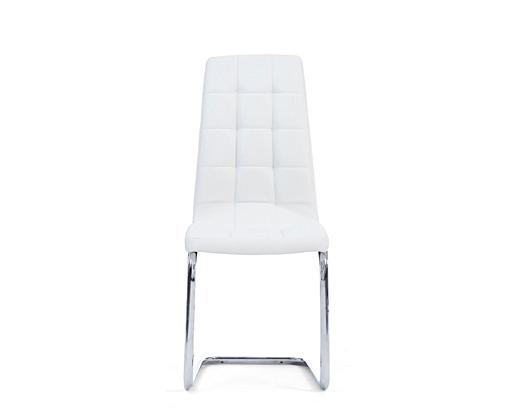 Off white on sale leather dining chairs