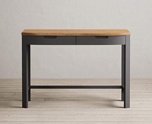 Charcoal gray store desk
