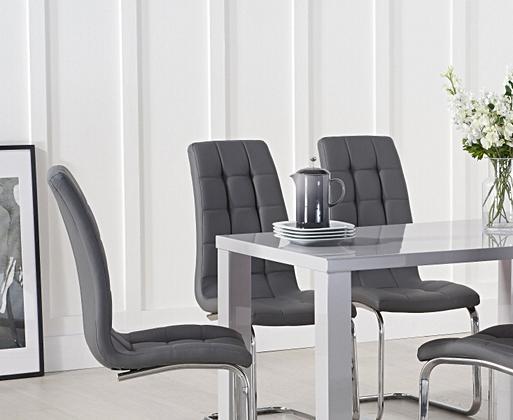 High gloss dining table and chairs sale deals