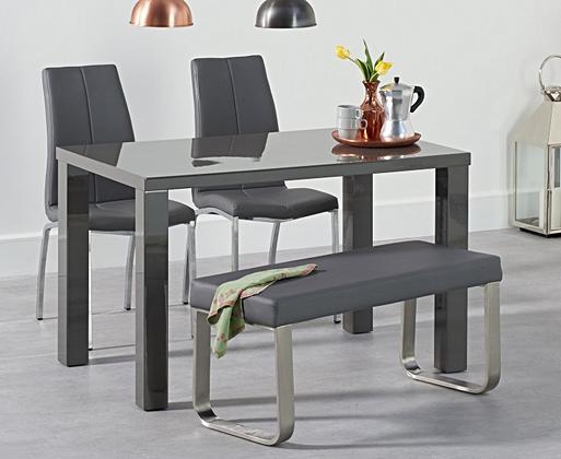 Dark grey 2025 dining bench