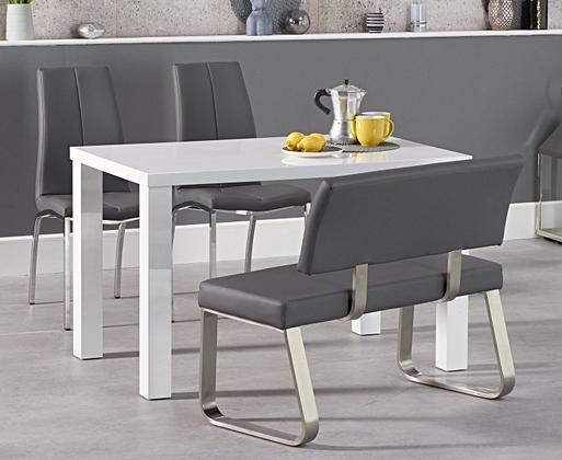 High bench table and sales chairs