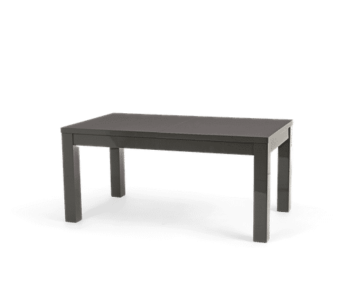 Extending Seattle Dark Grey Gloss 160 220cm Dining Table with Vigo