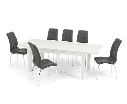 Argos white gloss table and chairs best sale