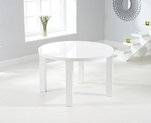 Gloss round dining table sale