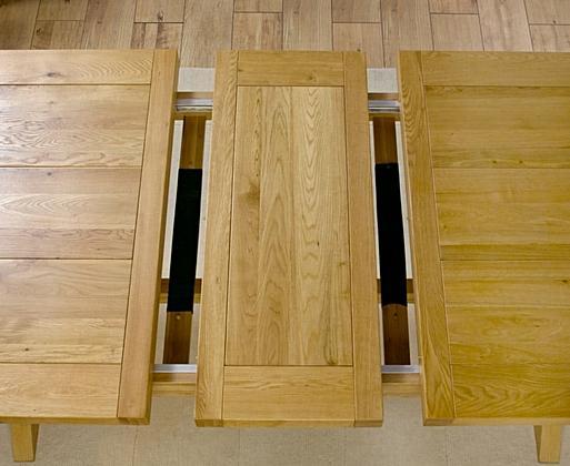 Extending Bordeaux 160cm Oak Dining Table