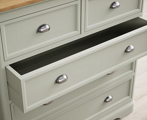 Bridstow Soft Green Painted 2 Over 3 Chest of Drawers