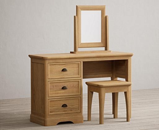 Large oak clearance dressing table