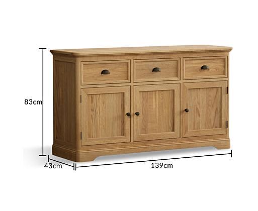 Bridstow Solid Oak Large Sideboard