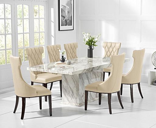 Carvelle shop marble table