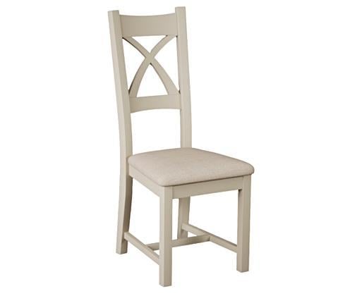Unfinished double x store back chairs